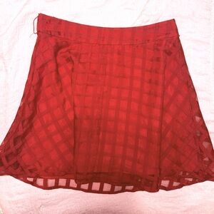 English Factory Red Mini Skirt